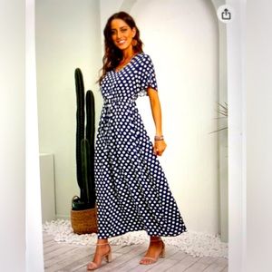 Grecerelle summer boho flows long maxi dress.  Size large.